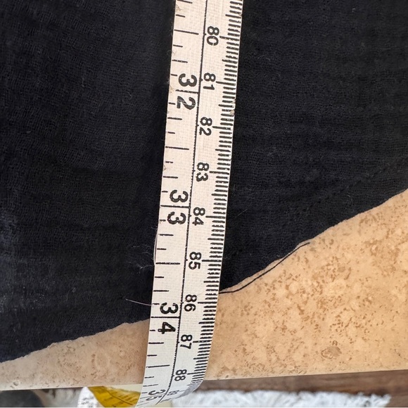 Andie Swim The Corvo Black Button Up Collared Long Sleeve Womens Size XXL Belted - Picture 12 of 16